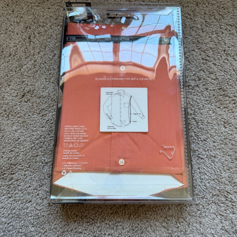 Bill Robinson Dress Shirt Medium NWT - Picture 3 of 7